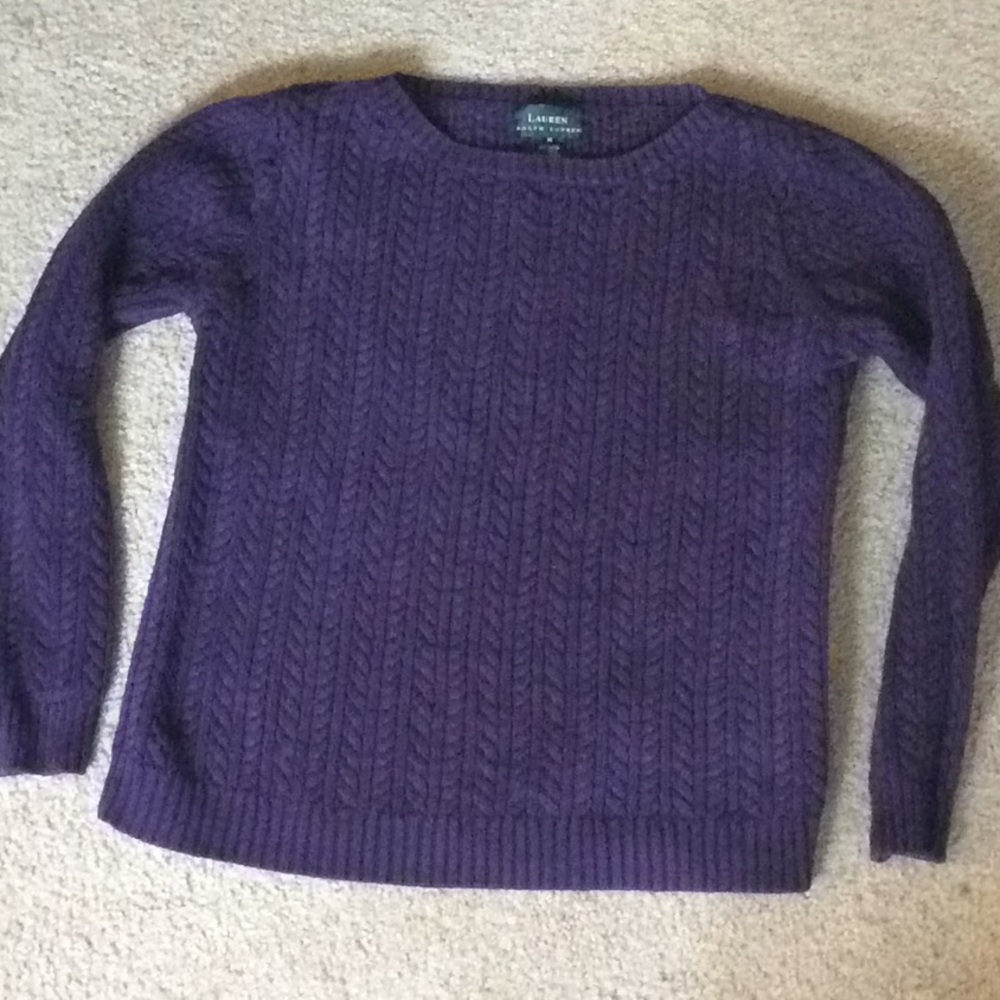 Lauren Ralph Lauren purple sweater size M